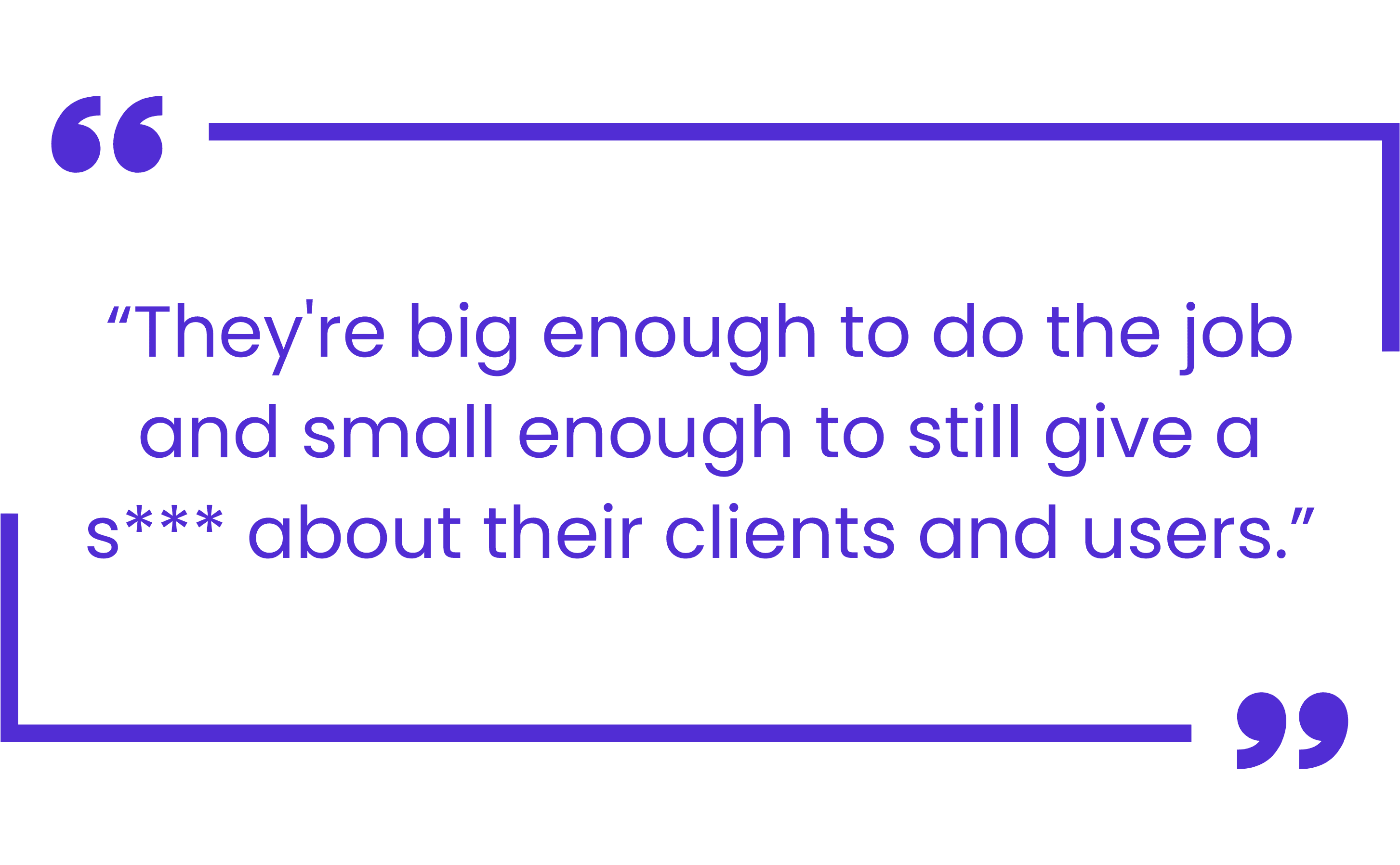 Quote from Matt Weaver highlighting a documentation vendor that prioritizes customer feedback and reduces operational stress.