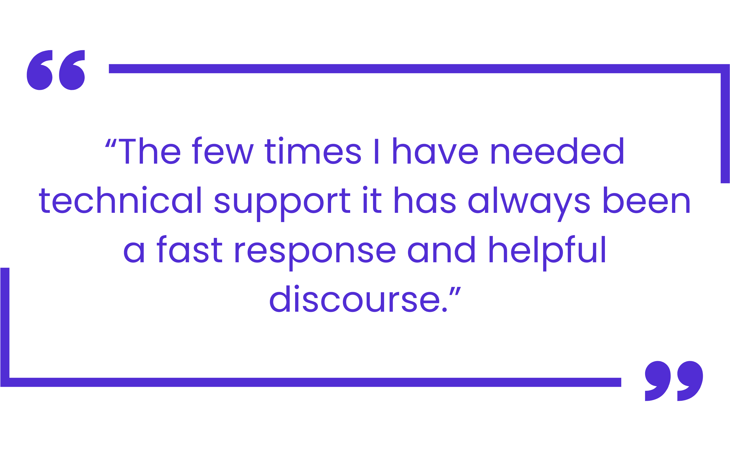 Quote from Geoff Corbett highlighting Hudu’s responsive and knowledgeable support team.