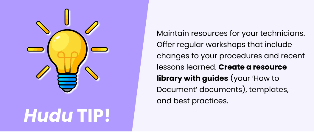 Ongoing documentation training for team scalability