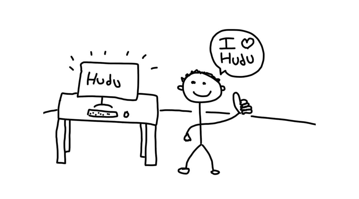 Drawing from Marc Kachtan on his love of Hudu's IT documentation platform