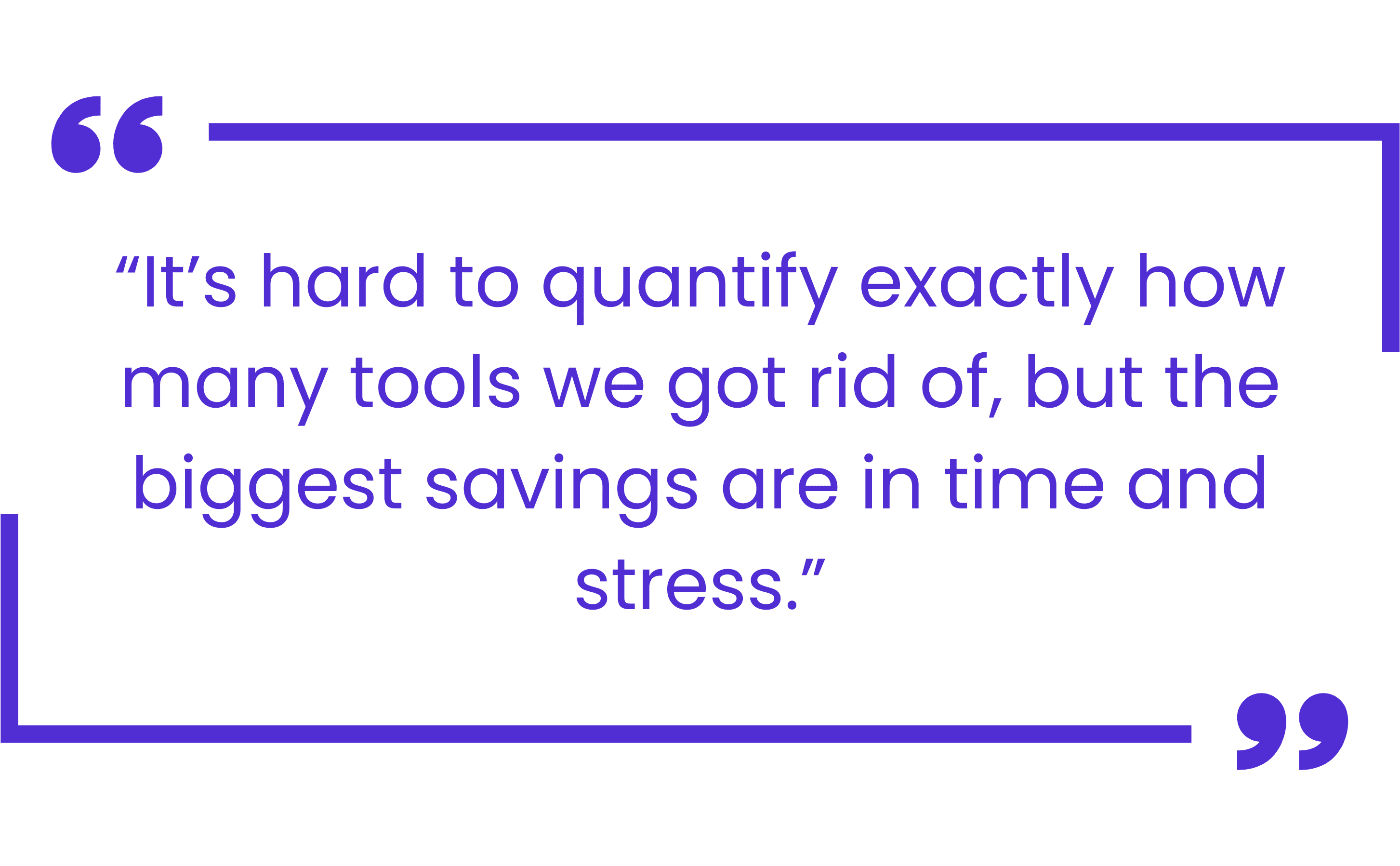 Quote from Agile Business Systems explaining how Hudu reduced team stress and saved operational time.